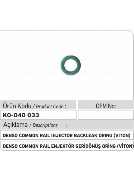  Уплотнительное кольцо  обратки форсунки  Denso Common Rail 